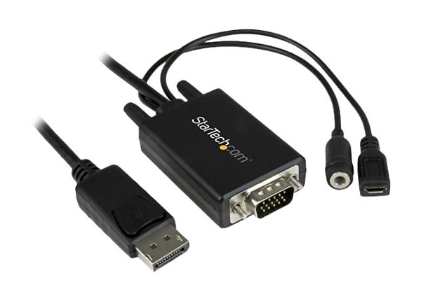 StarTech.com 10 ft / 3m DisplayPort to VGA Adapter Cable with Audio