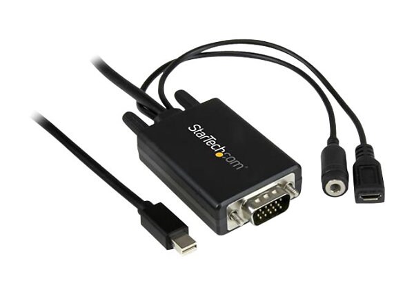 StarTech.com 10 ft / 3m Mini DisplayPort to VGA Adapter Cable with Audio
