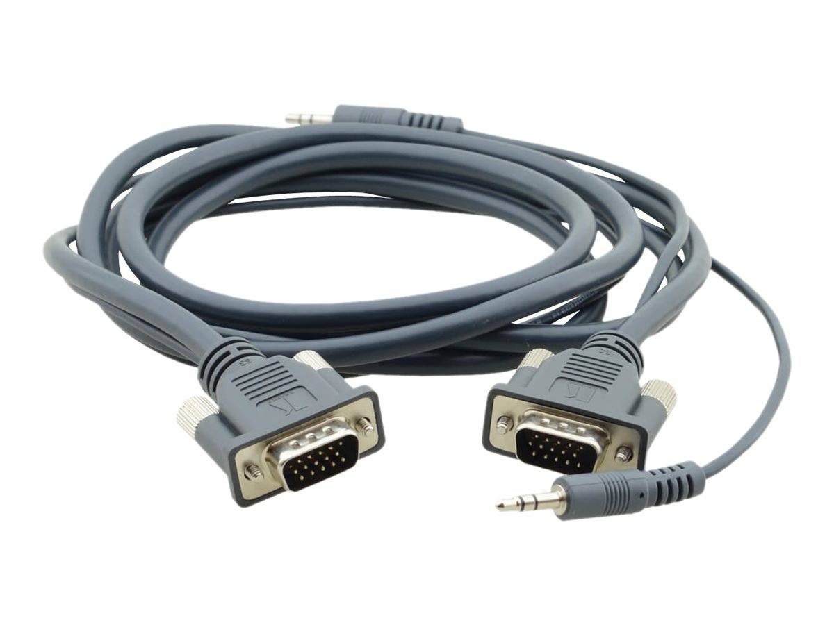 Kramer C-MGMA/MGMA Series - VGA / audio cable - 3 ft