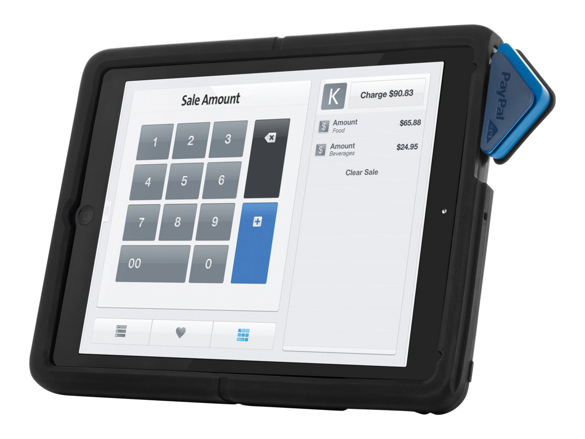 Kensington SecureBack Rugged Payment Carry Case - back cover for tablet