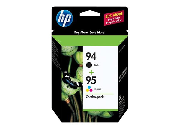 HP 94/95 Combo Pack - 2-pack - black, color (cyan, magenta, yellow) - original - ink cartridge