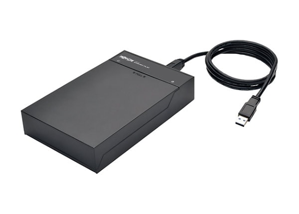 Tripp Lite USB 3.0 to Hard Drive Lay Flat Enclosure 2.5in 3.5in HDD SSD storage enclosure - SATA 6Gb/s - USB 3.0 - U339-001-FLAT - Storage Mounts & Enclosures - CDW.com
