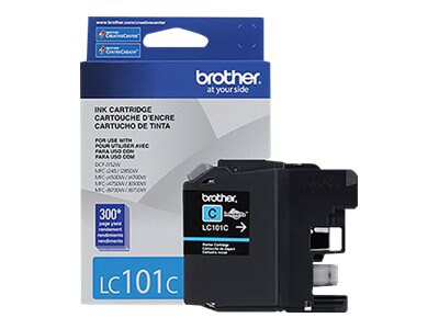 Brother LC101C - cyan - original - ink cartridge
