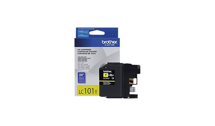 Brother LC101Y - yellow - original - ink cartridge