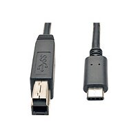 Eaton Tripp Lite Series USB-C to USB-B Cable (M/M) - USB 3.2, Gen 1 (5 Gbps), Thunderbolt 3 Compatible, 3 ft. (0.91 m) -