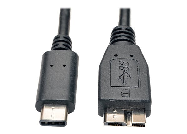 afhængige kronblad fordampning Tripp Lite 3ft USB 3.1 Cable USB Type-C USB-C to Micro-B M/M Gen 1.5 Gbps 3'  - USB-C cable - Micro-USB Type B to 24 pin - U426-003 - USB Cables -