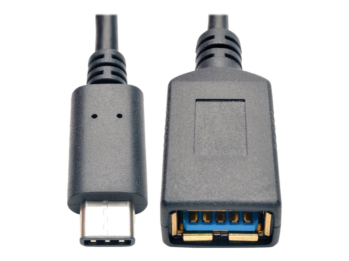 Tripp Lite USB 3.1 Gen 1 5 Gbps Cable USB Type-C USB-C to USB Type A M/F 6"