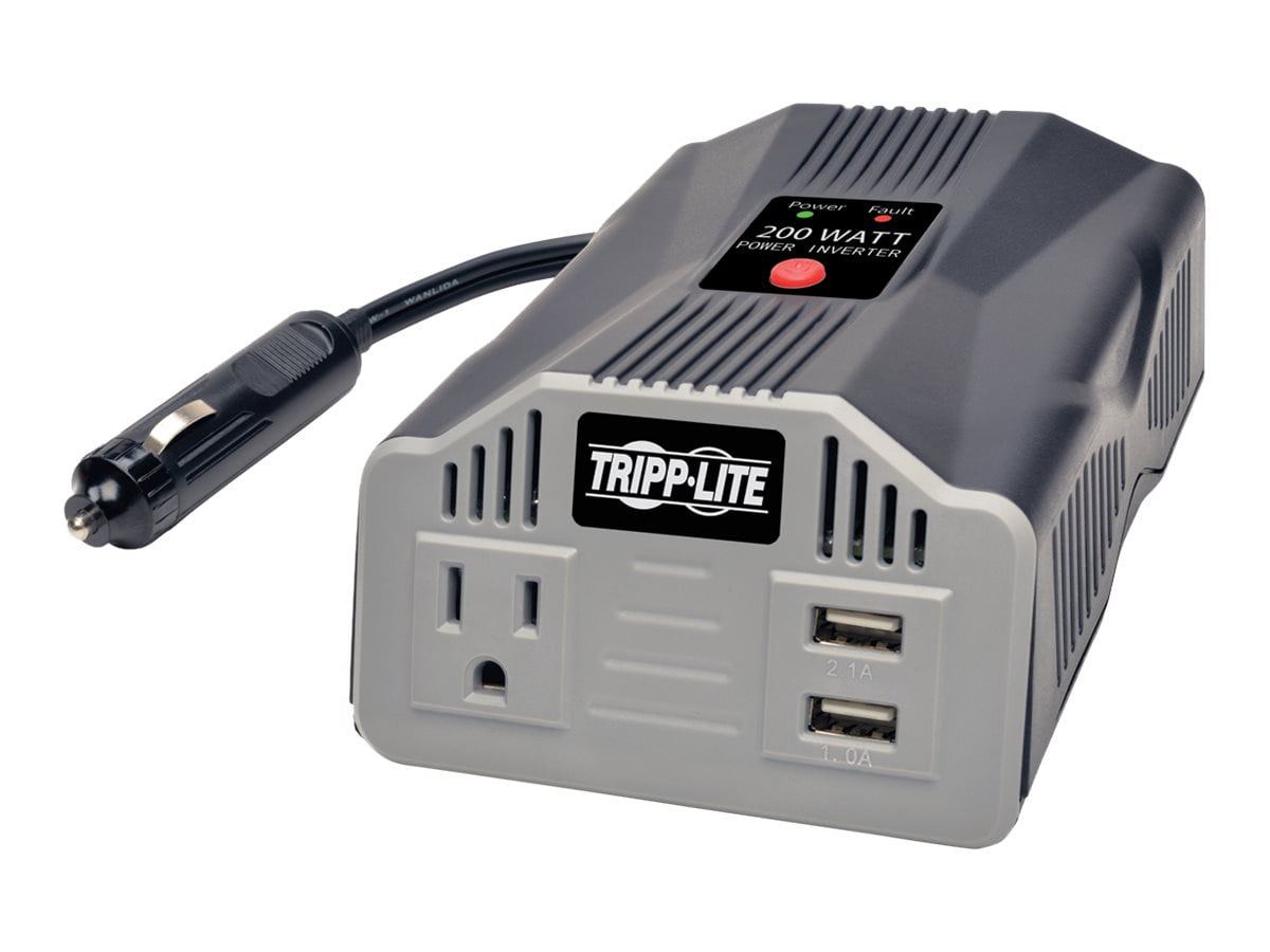 Eaton Tripp Lite Series 200W PowerVerter Ultra-Compact Car Inverter with Ou