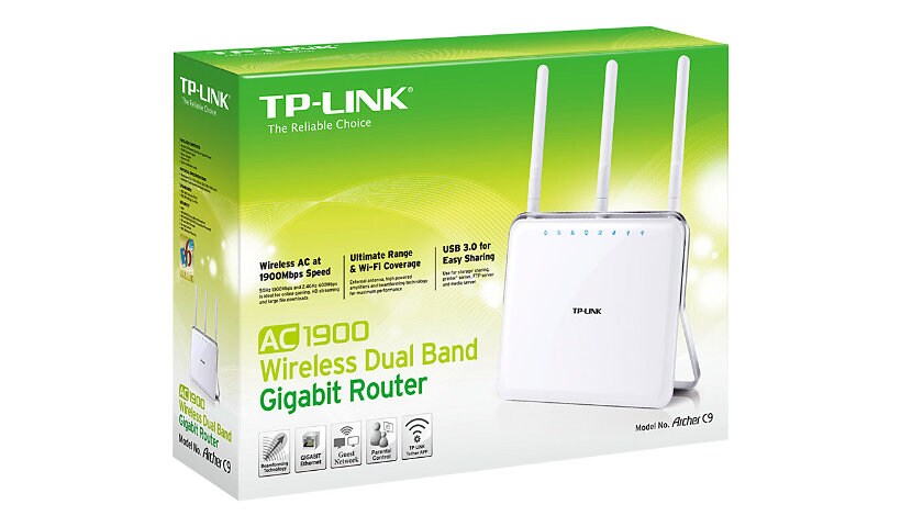 TP-Link ARCHER C9 AC1900 - wireless router - 802.11a/b/g/n/ac - desktop