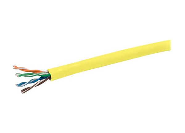C2G Cat5e Bulk Unshielded (UTP) Network Cable with Stranded Conductors - In-Wall CM-Rated - bulk cable - 305 m - yellow