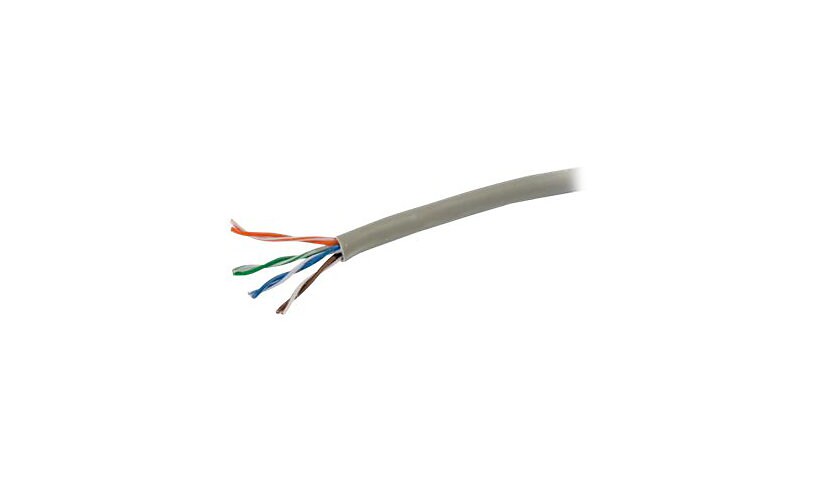 C2G 1000ft Cat6 Bulk Ethernet Cable-Stranded UTP In-Wall CM-Rated Gray TAA