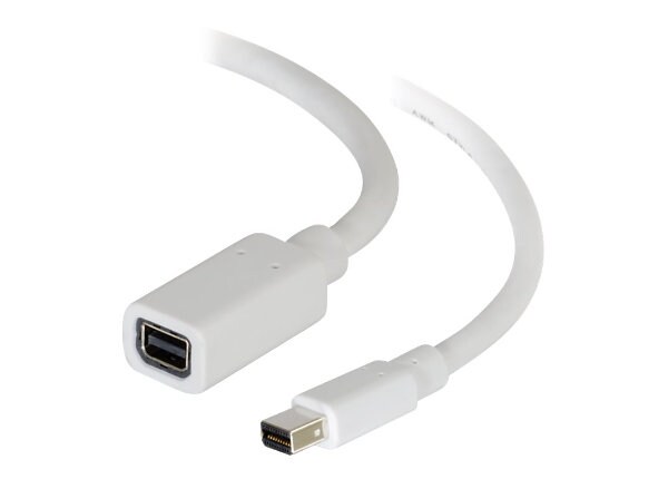 C2G 3ft Mini DisplayPort Extension Cable M/F - White - DisplayPort extension cable - 91.44 cm
