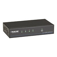 Black Box 4K HDMI Splitter 1 x 4 - video/audio splitter - 4 ports - rack-mo