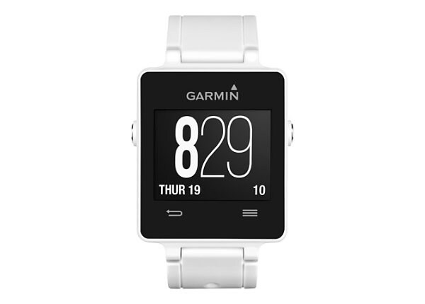 Garmin vívoactive smart watch - white - with heart rate monitor