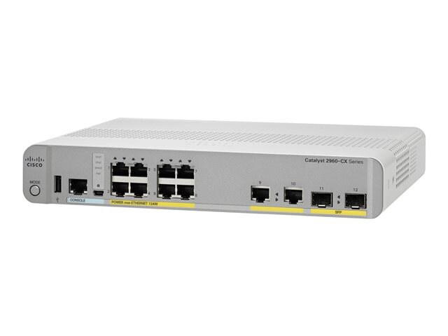 Cisco Catalyst 2960CX-8PC-L - switch - 8 ports - managed - rack-mountable