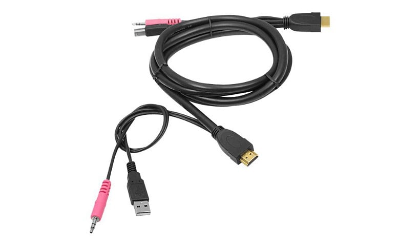 SIIG USB HDMI KVM Cable with Audio & Mic - keyboard / video / mouse / audio