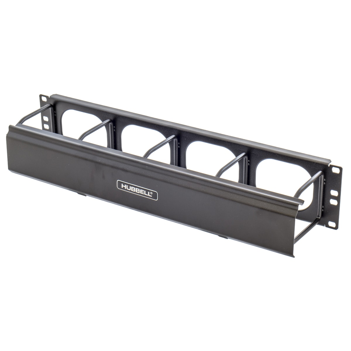 Hubbell M Series rack cable management panel (horizontal) - 2U