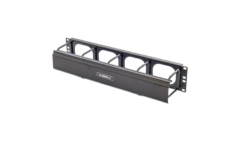 Hubbell M Series rack cable management panel (horizontal) - 2U