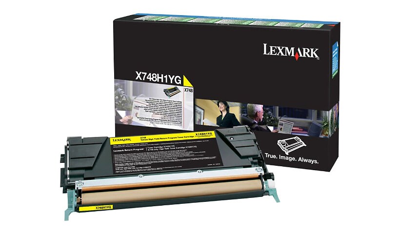 Lexmark - High Yield - yellow - original - toner cartridge - LCCP, LRP