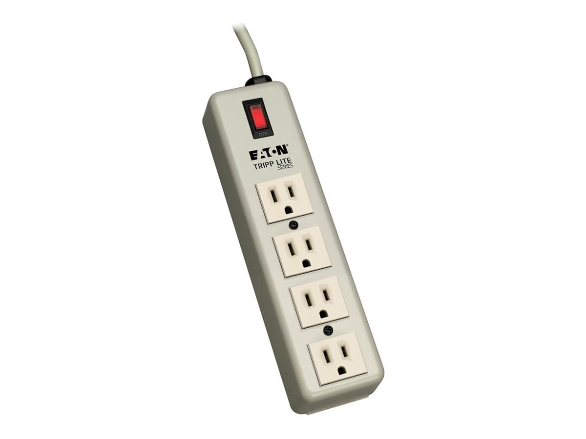 Eaton Tripp Lite Series Industrial Power Strip, 4-Outlet, 6 ft. (1.8 m) Cord, 5-15P, Lighted On/Off Switch - power