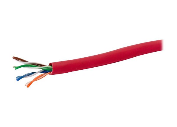 C2G bulk cable - 152 m - red