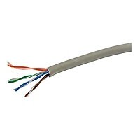 C2G 1000ft Cat6 Bulk Ethernet Network Cable-Solid UTP-Plenum CMP Gray TAA -