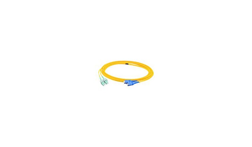 Proline 10m ASC (M) to SC (M) Yellow OS2 Duplex Fiber OFNR Patch Cable