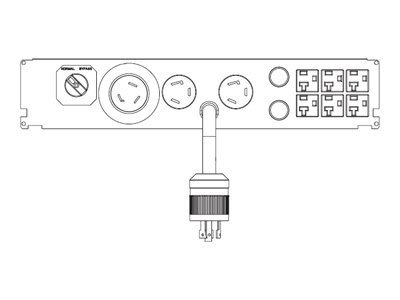 Powerware PowerPass PDM2-LV-US-P1 - power distribution strip