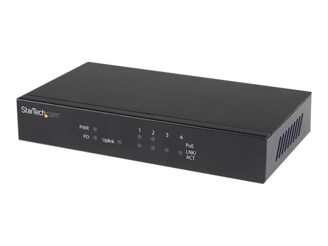 StarTech.com 5 Port Gigabit Ethernet Switch - PoE-Powered - 2 PSE/PoE Ports