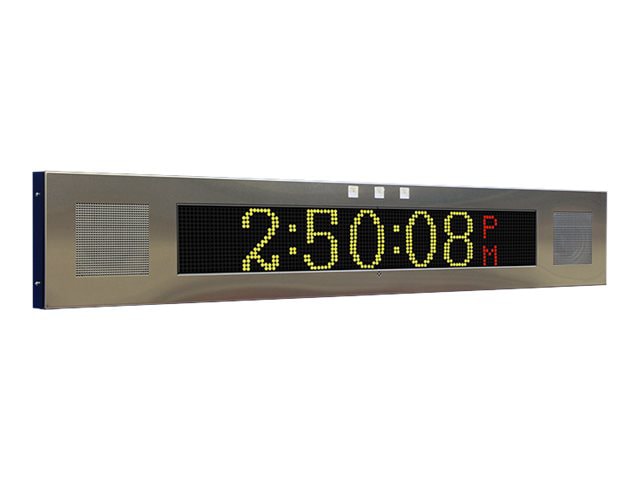 Advanced Network Devices Large IP Signboard IPSIGNL-RWB - clock - rectangular - electronic - 51 in x 9 in