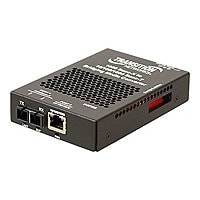 Transition Networks Stand-Alone 10/100/1000 Ethernet Media Converter - fibe