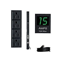 Tripp Lite PDU Metered 120V 15A 5-15R 8 Outlet 5-15P 24" Height 0URM - vertical rackmount - power distribution unit -