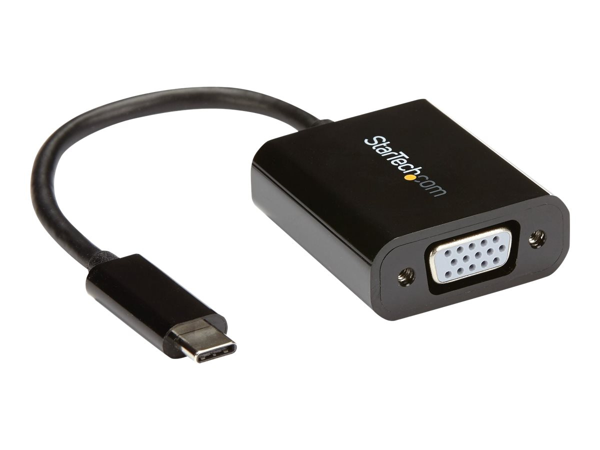 StarTech.com USB-C to VGA Adapter - Thunderbolt 3 Compatible - USB C Adapter - USB Type C to VGA Dongle Converter