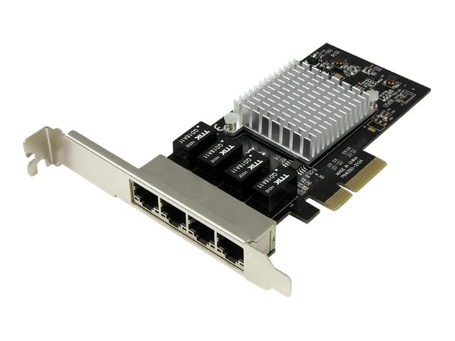 StarTech.com 4-Port Gigabit Ethernet Network Card - PCI Express, Intel I350 NIC - Quad Port PCIe Network Adapter Card w/