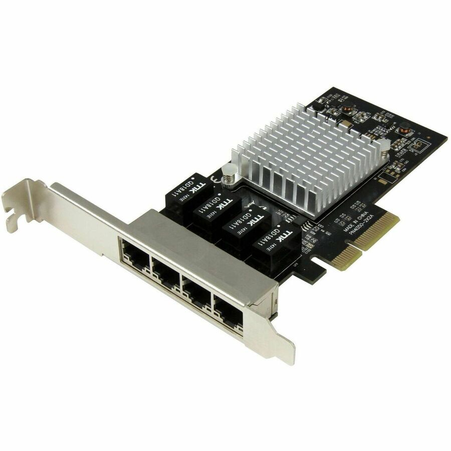 StarTech.com 4-Port Gigabit Ethernet Network Card - PCI Express, Intel I350 NIC - Quad Port PCIe Network Adapter Card w/