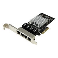 StarTech.com 4-Port Gigabit Ethernet Network Card - PCI Express, Intel I350 NIC - Quad Port PCIe Network Adapter Card w/