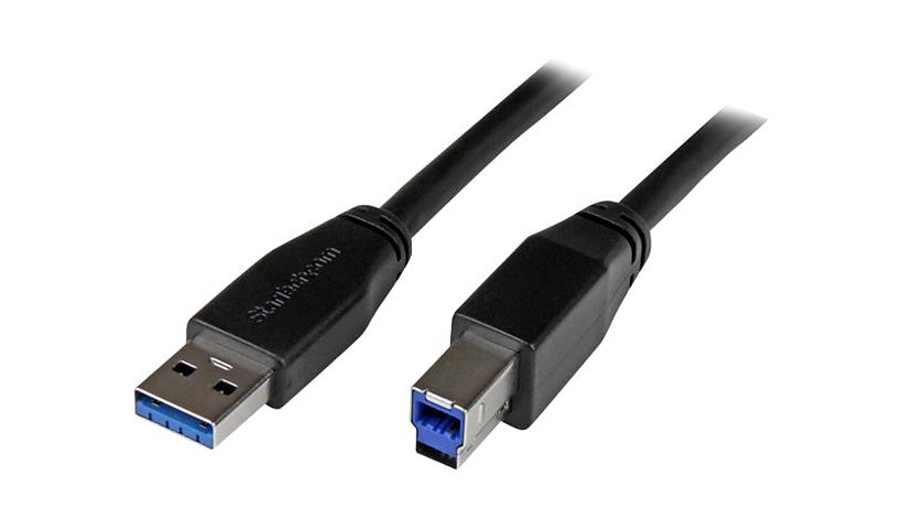 StarTech.com 10m 30 ft Active USB 3.0 (5Gbps) USB-A to USB-B Cable - M/M - USB A to B Cable - USB 3.2 Gen 1