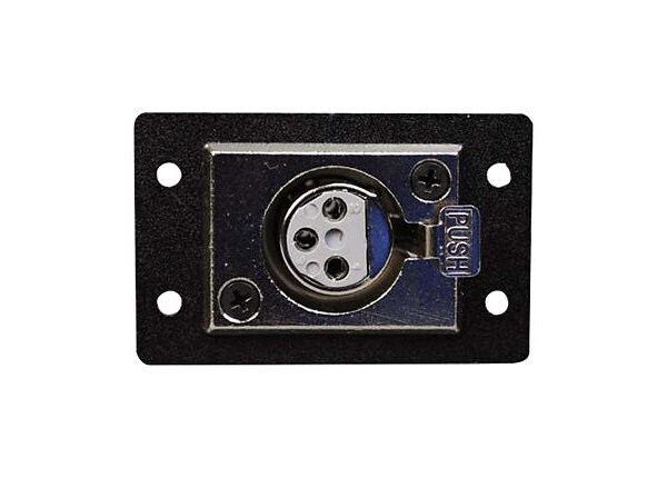 C2G Wiremold Audio/Video Interface Plates (AVIP) XLR 3-Pin Female to Solder Cups - faceplate