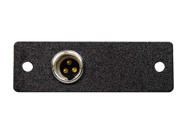 C2G Wiremold Audio/Video Interface Plates (AVIP) Mini XLR 3-Pin Male to Solder Cups - faceplate
