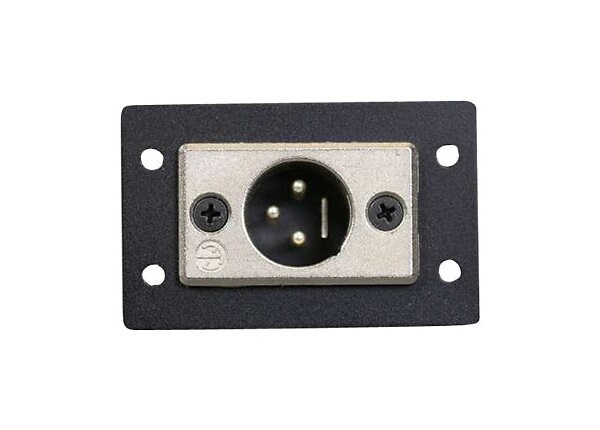 C2G Wiremold Audio/Video Interface Plates (AVIP) Neutrik XLR 3-Pin Male to Solder Cups - faceplate