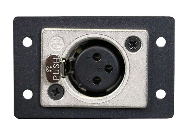 C2G Wiremold Audio/Video Interface Plates (AVIP) Neutrik XLR 3-Pin Female to Solder Cups - faceplate