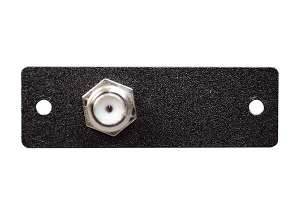 C2G Wiremold Audio/Video Interface Plates (AVIP) One F-Connector Female to Female Barrel - faceplate