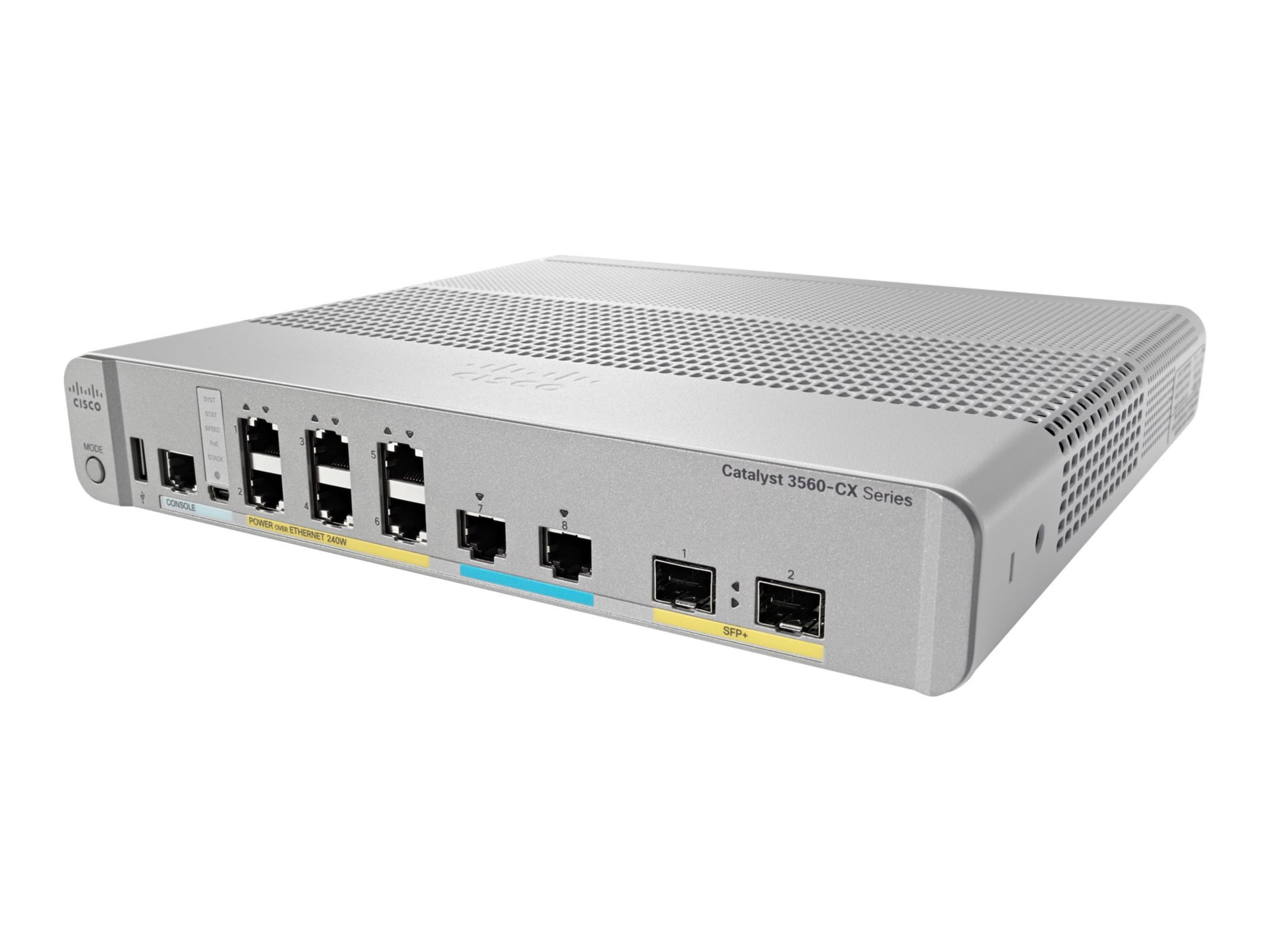 Cisco Catalyst 3560CX-8XPD-S - switch - 8 ports - managed - rack ...