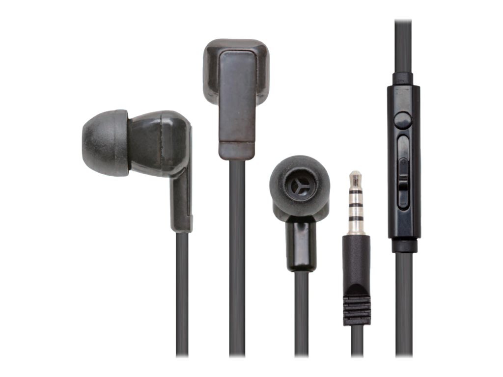 Califone E3T - Earphones with Mic - Wired - Black