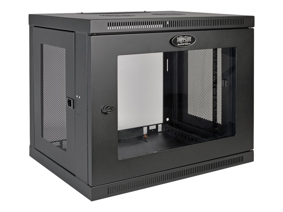 Tripp Lite 9U Wall Mount Rack Enclosure Server Cabinet w/ Acrylic Glass Front Door - rack - 9U