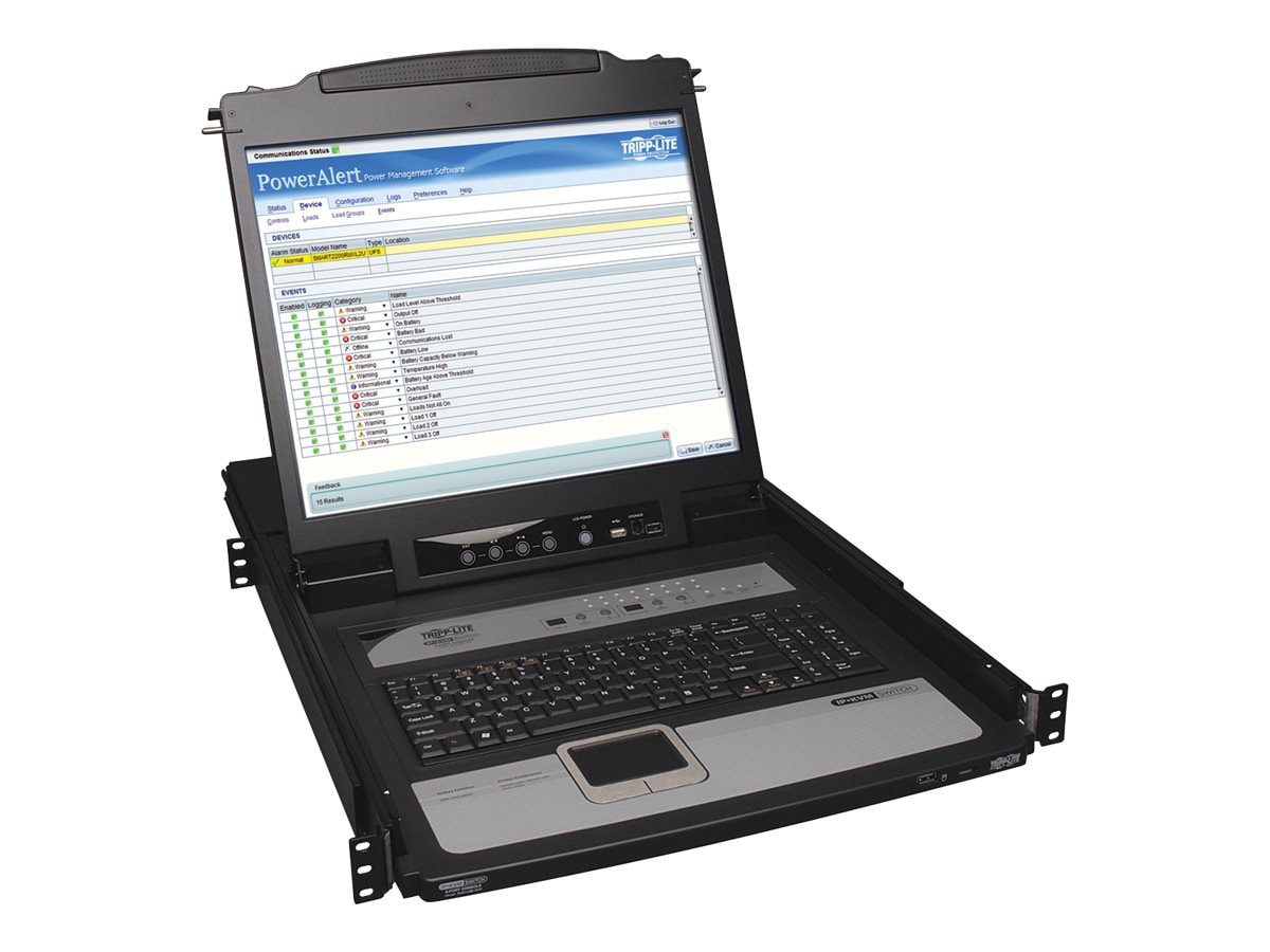 Eaton Tripp Lite Series NetDirector 16-Port 1U Rack-Mount Console IP KVM Sw