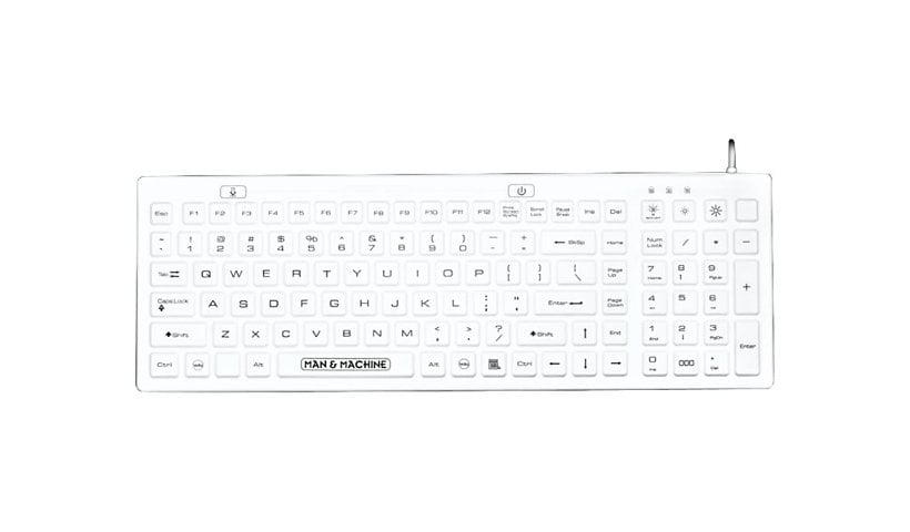 Man & Machine D Cool - keyboard - QWERTY - US - white