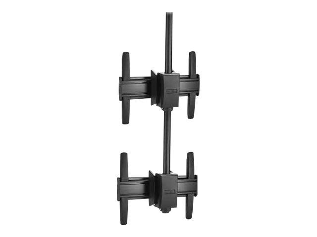 Chief Fusion 1x2 Stacker Medium Ceiling Display Mount - For Flat Panel TVs - Black