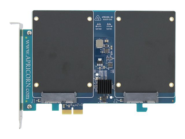Apricorn Velocity Duo x2 - storage controller (RAID) - SATA 6Gb/s - PCIe 2.0 x2