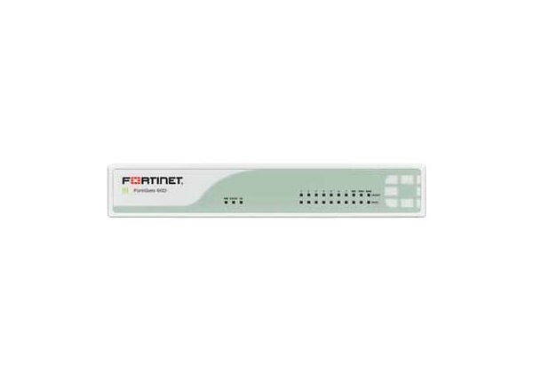 Fortinet FortiGate 60D - security appliance - with 3 years FortiCare 24X7 Comprehensive Support + 3 years FortiGuard